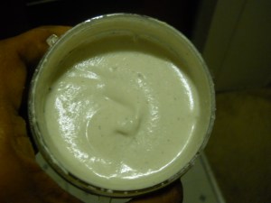 Creamy cashew and rice milk sauce